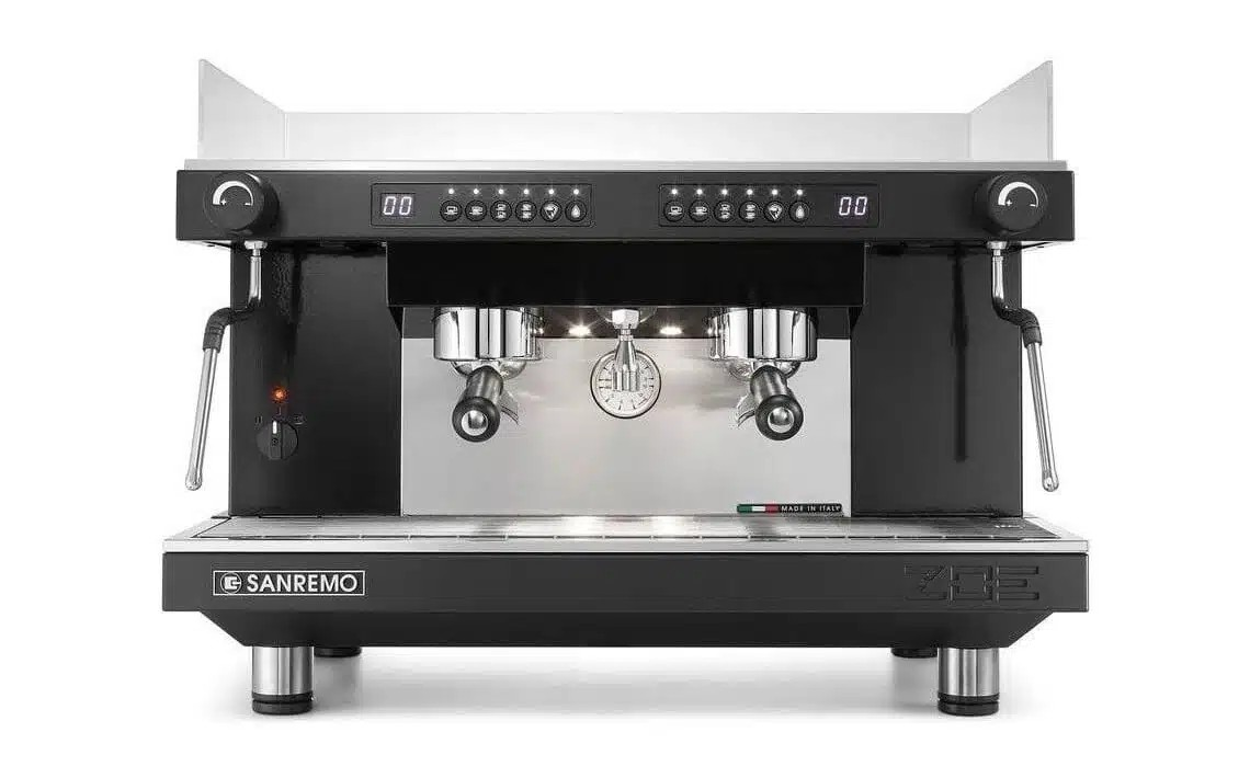 Sanremo ZOE Competition2 Group Espresso Coffee Machine Product Front Facing View